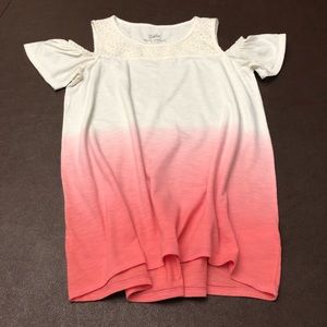 Tie Dye Justice Cold  Shoulder Top